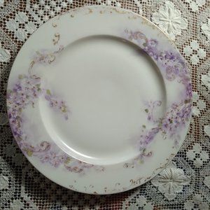 Hand Painted Plate Lavenders From France